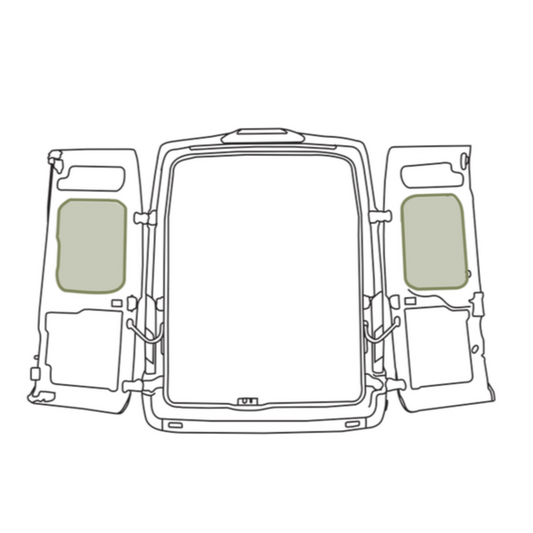 Ford Transit Middle Rear Door Storage Panels (Pair)
