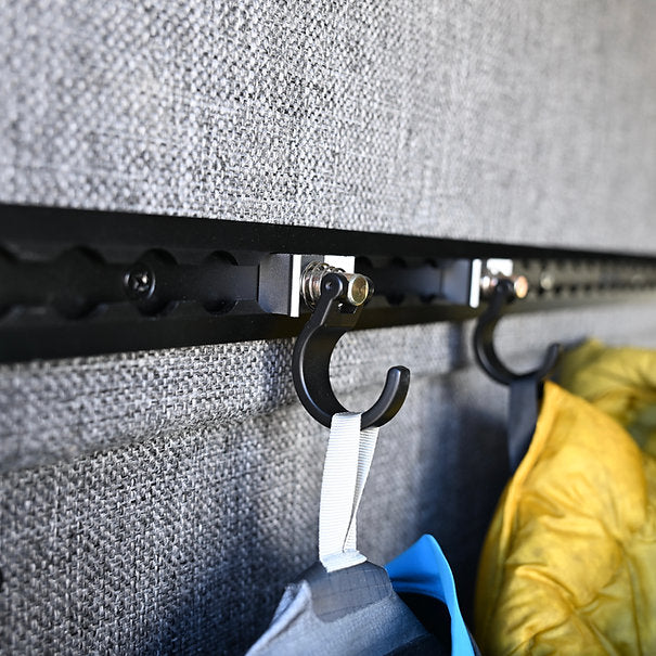 Venture L-Track Spring Loaded Single Stud with Hook - 2 Pack