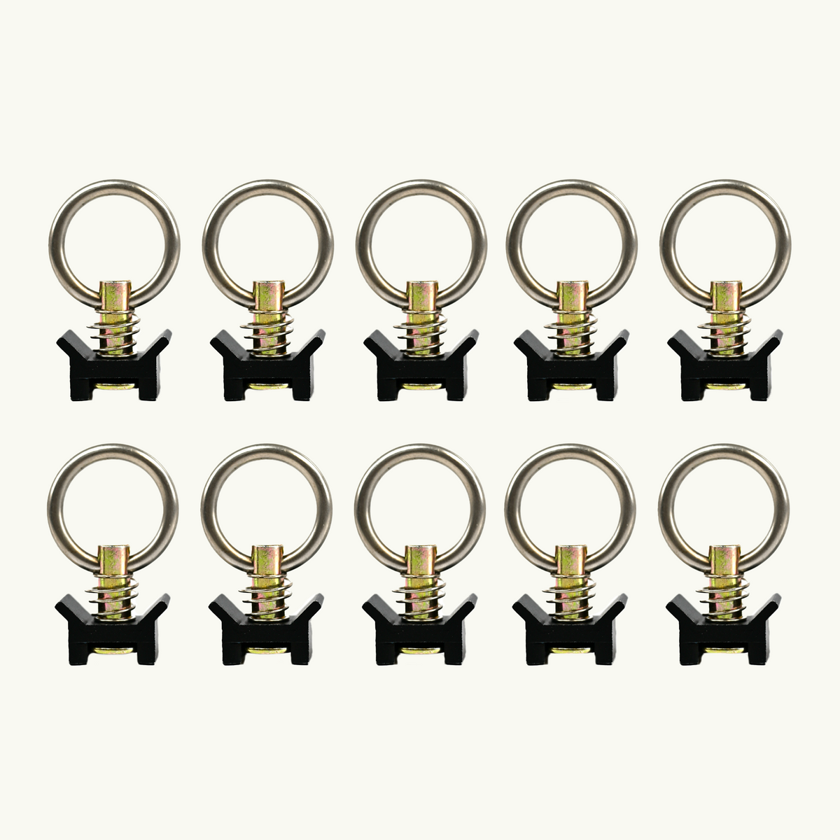 Venture L-Track Adjustable Tie Down Ring (10 Pack)