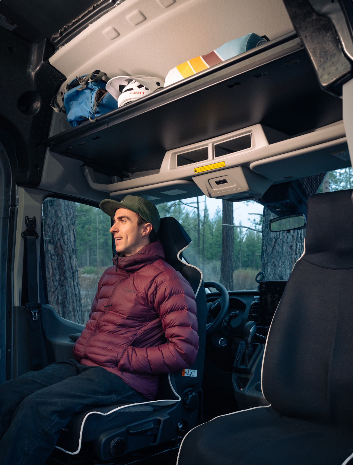Ford Transit Headliner Shelf & Curtain Rod